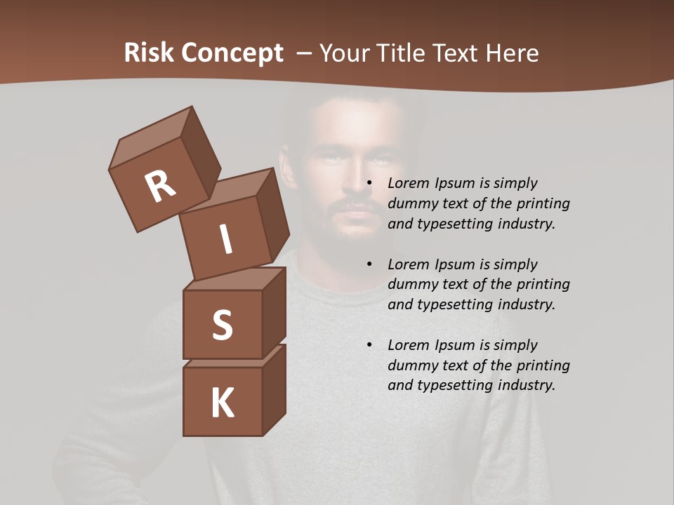 A Man Standing With His Hands On His Hips PowerPoint Template