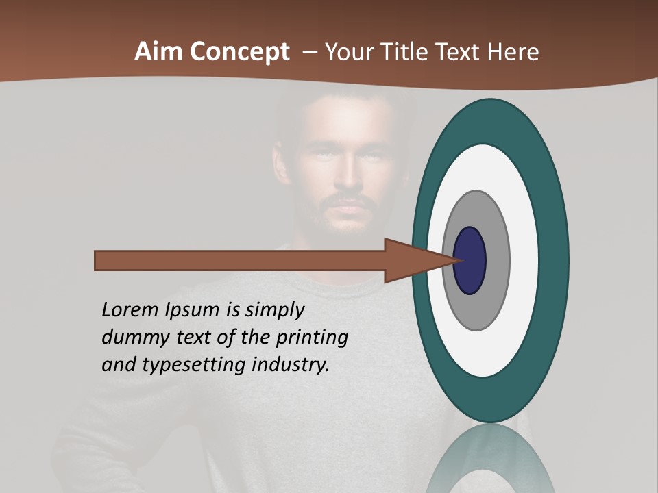 A Man Standing With His Hands On His Hips PowerPoint Template