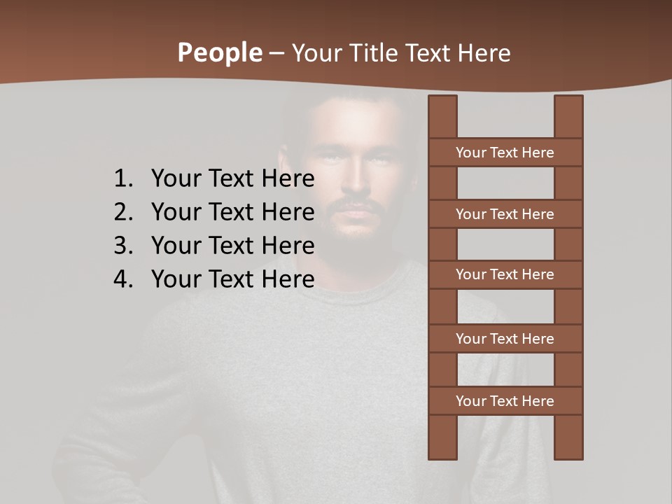 A Man Standing With His Hands On His Hips PowerPoint Template