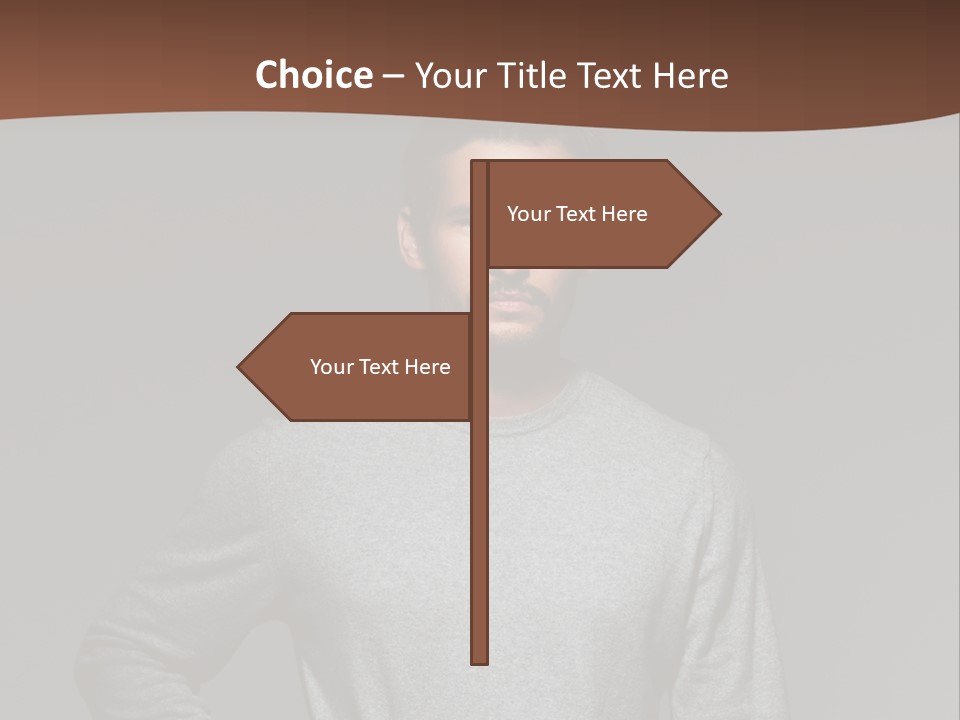 A Man Standing With His Hands On His Hips PowerPoint Template