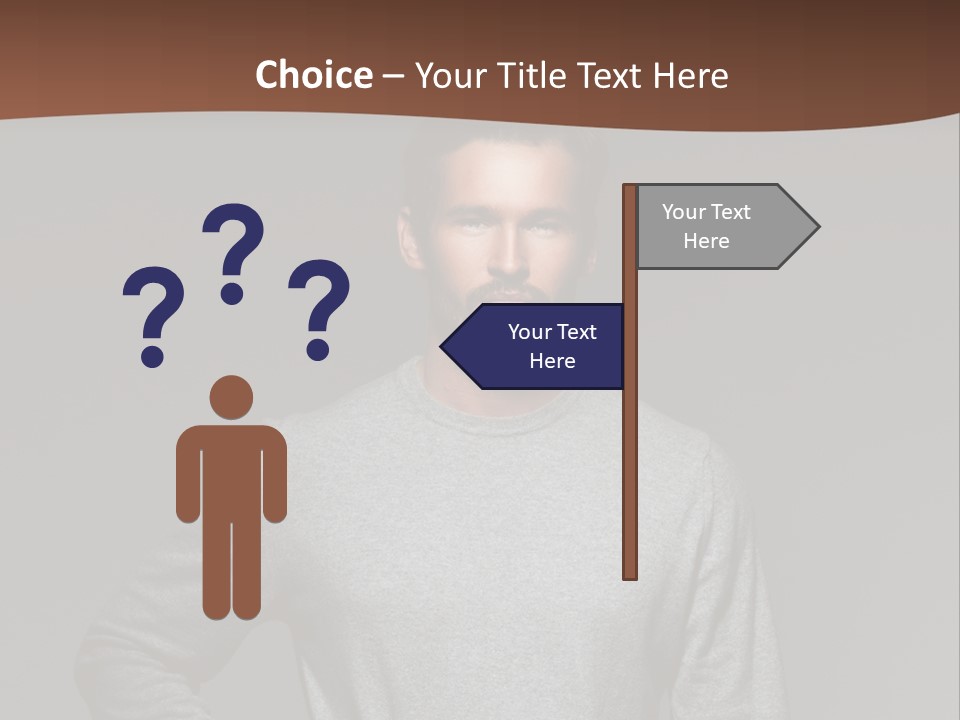 A Man Standing With His Hands On His Hips PowerPoint Template