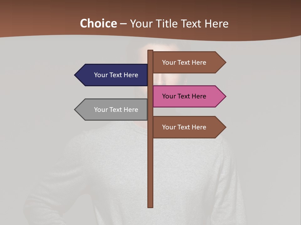 A Man Standing With His Hands On His Hips PowerPoint Template