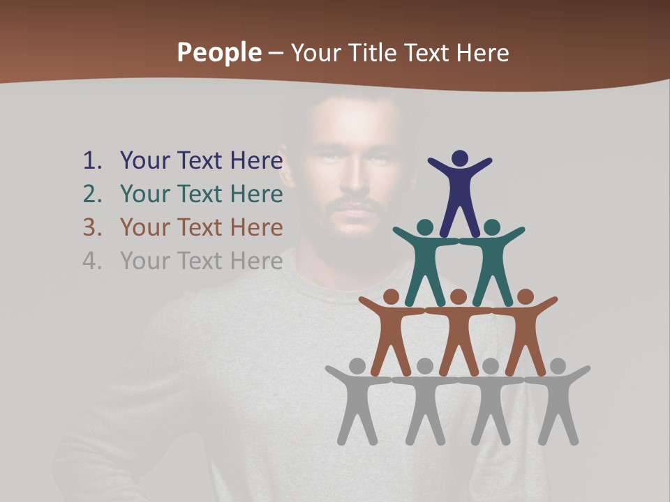 A Man Standing With His Hands On His Hips PowerPoint Template