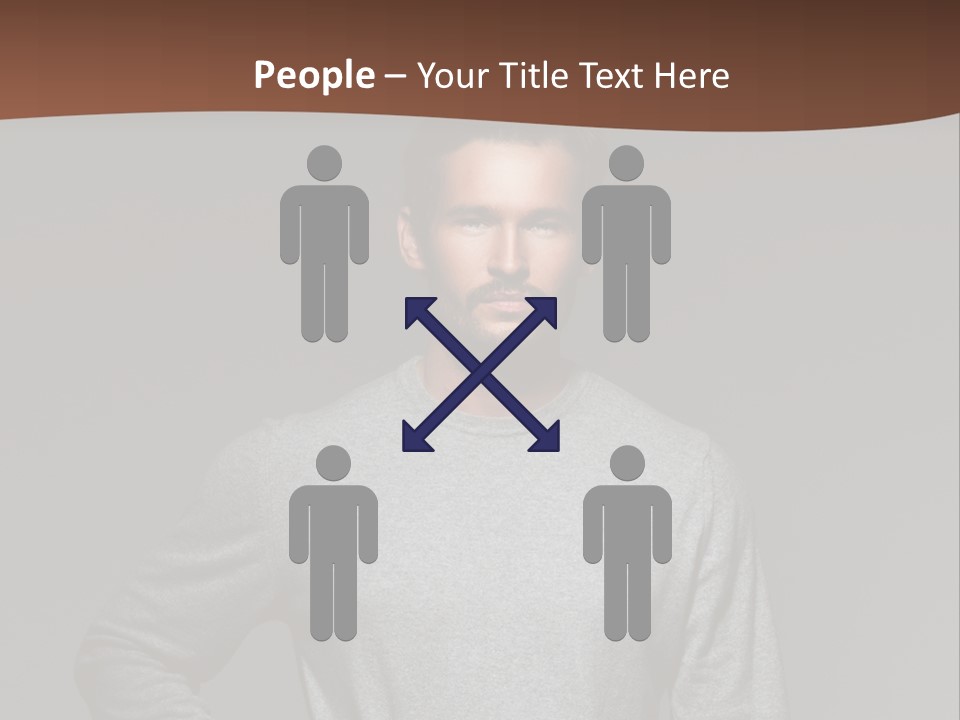 A Man Standing With His Hands On His Hips PowerPoint Template