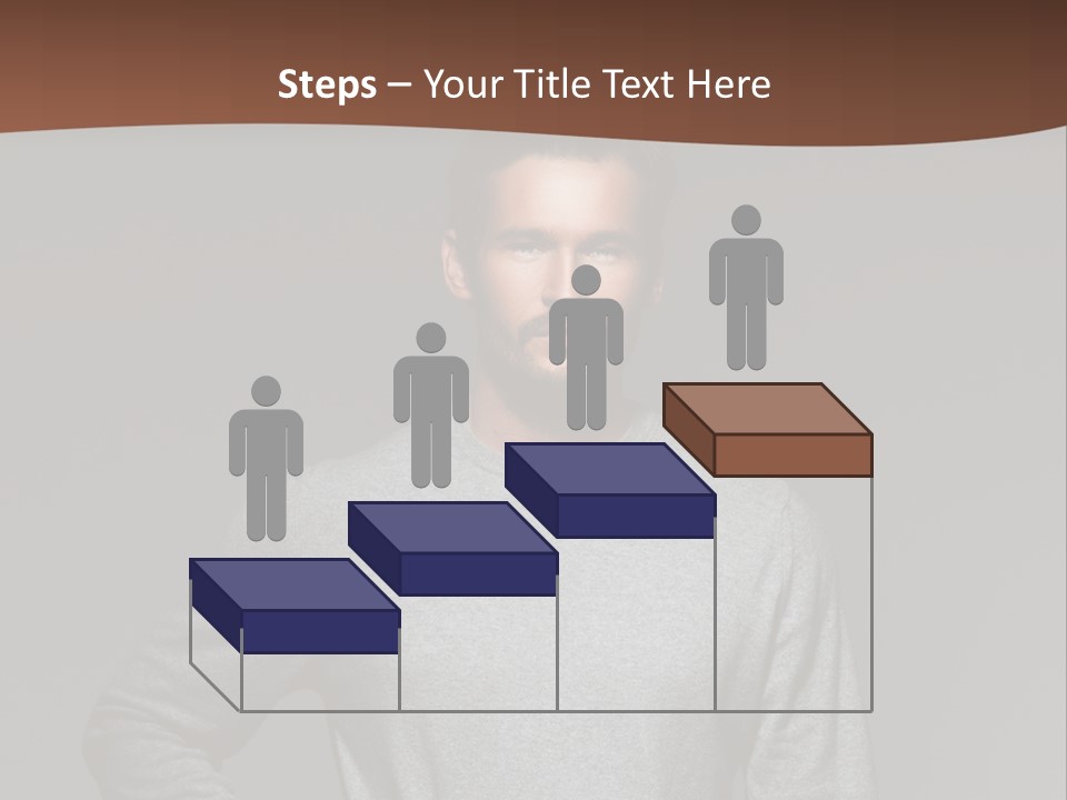 A Man Standing With His Hands On His Hips PowerPoint Template