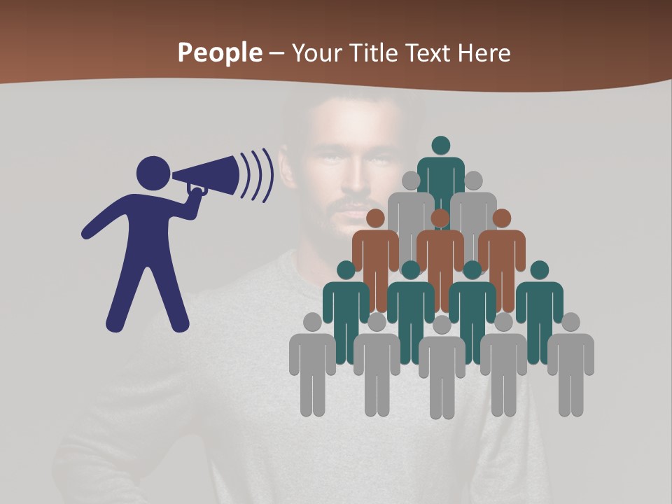 A Man Standing With His Hands On His Hips PowerPoint Template