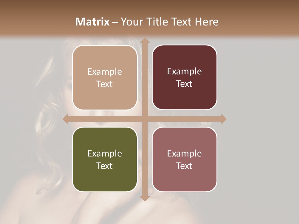 A Woman Posing For A Picture With Her Hand On Her Chest PowerPoint Template