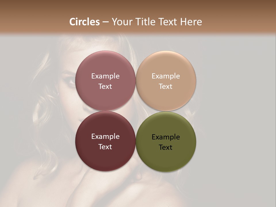 A Woman Posing For A Picture With Her Hand On Her Chest PowerPoint Template