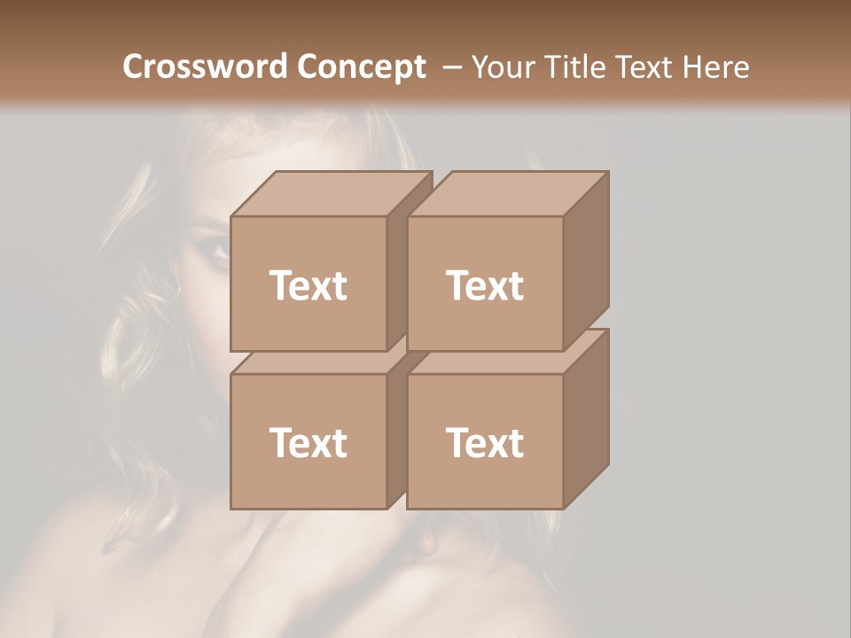 A Woman Posing For A Picture With Her Hand On Her Chest PowerPoint Template