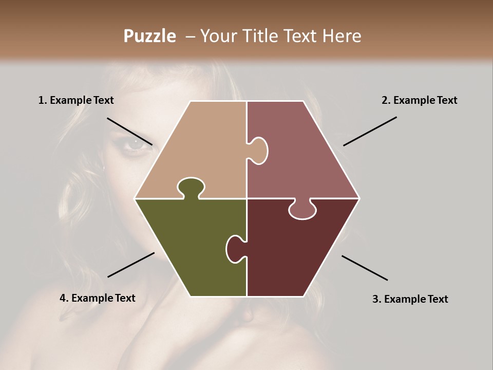 A Woman Posing For A Picture With Her Hand On Her Chest PowerPoint Template