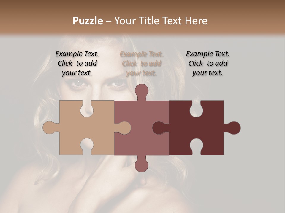 A Woman Posing For A Picture With Her Hand On Her Chest PowerPoint Template