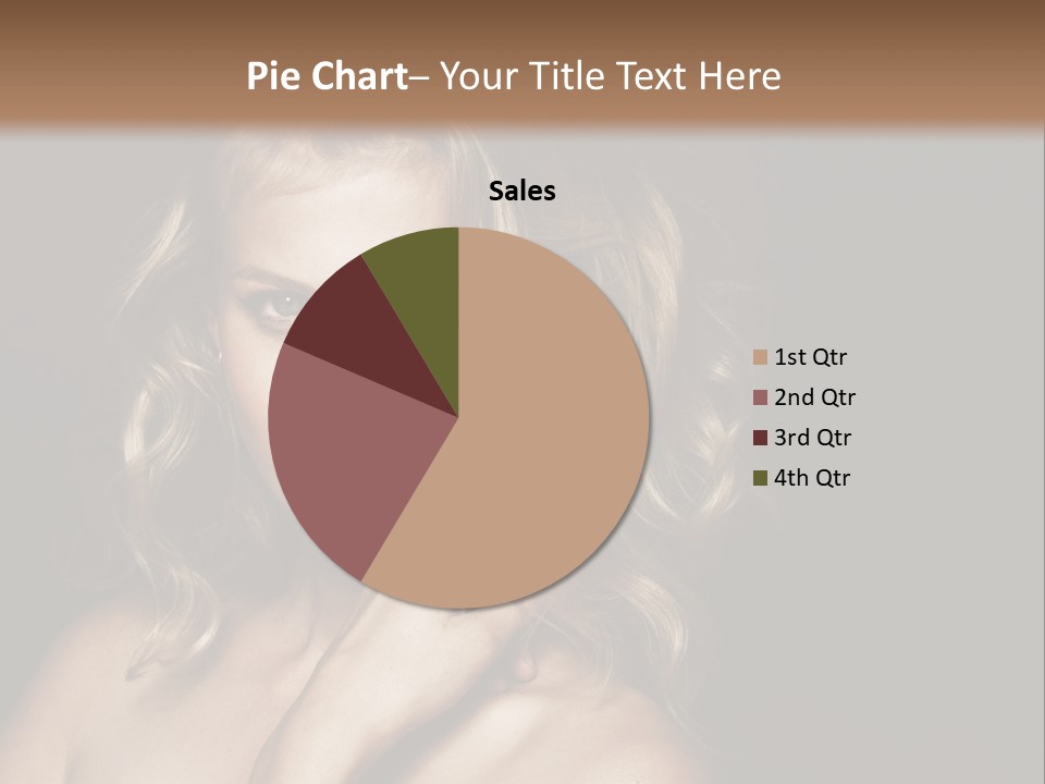 A Woman Posing For A Picture With Her Hand On Her Chest PowerPoint Template