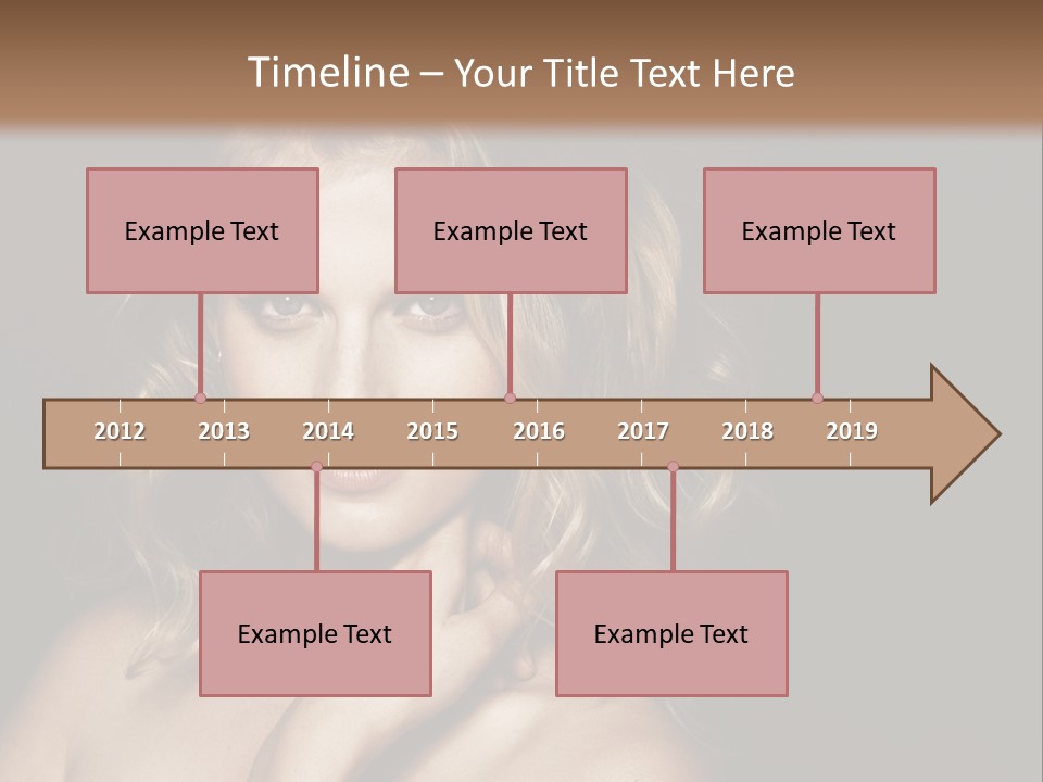 A Woman Posing For A Picture With Her Hand On Her Chest PowerPoint Template