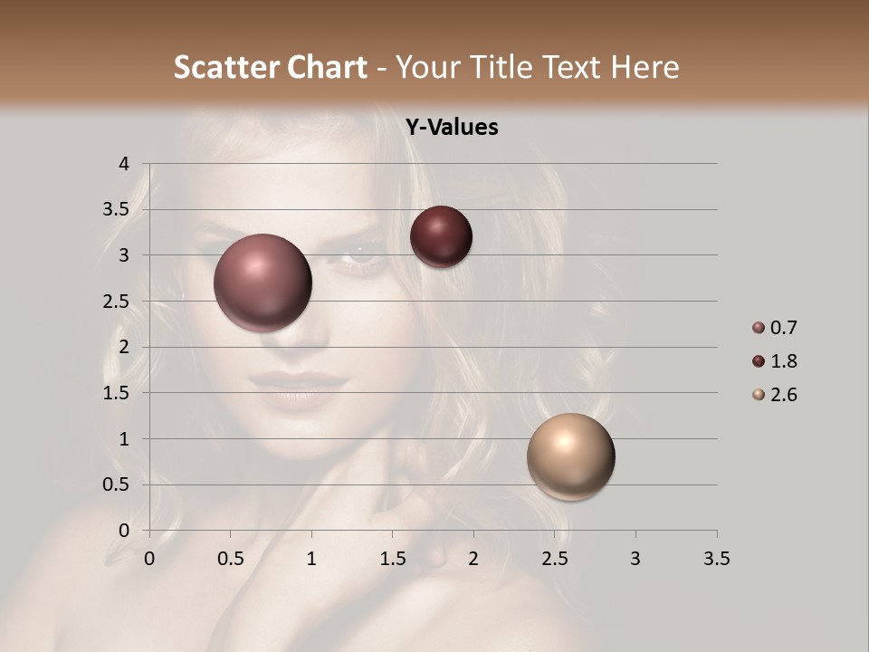 A Woman Posing For A Picture With Her Hand On Her Chest PowerPoint Template