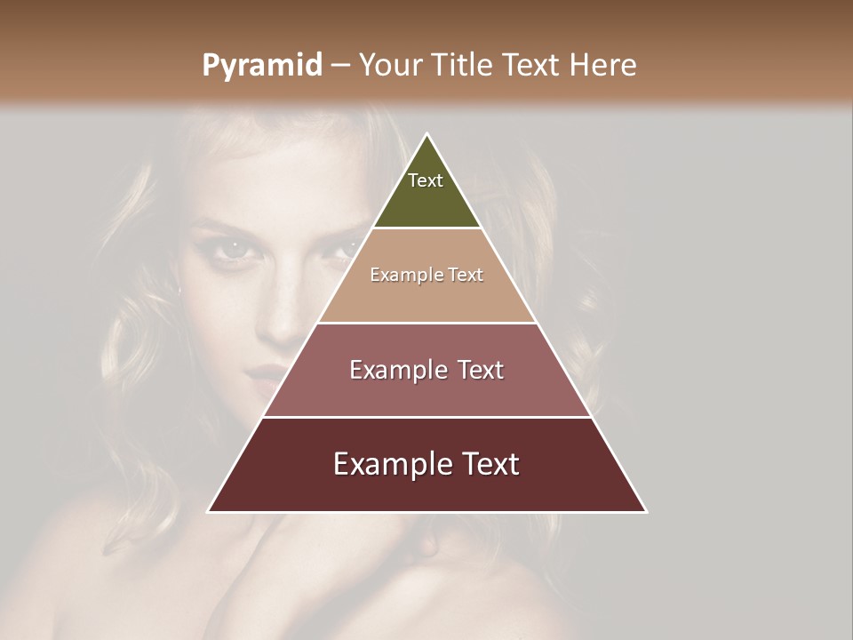 A Woman Posing For A Picture With Her Hand On Her Chest PowerPoint Template