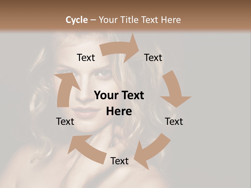 A Woman Posing For A Picture With Her Hand On Her Chest PowerPoint Template