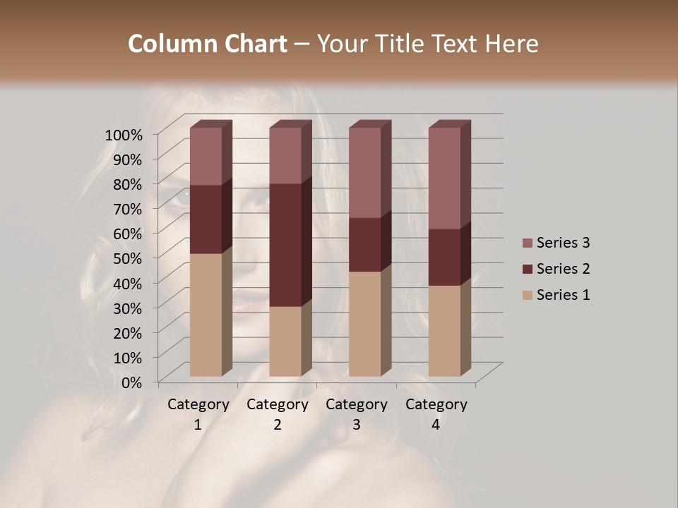 A Woman Posing For A Picture With Her Hand On Her Chest PowerPoint Template