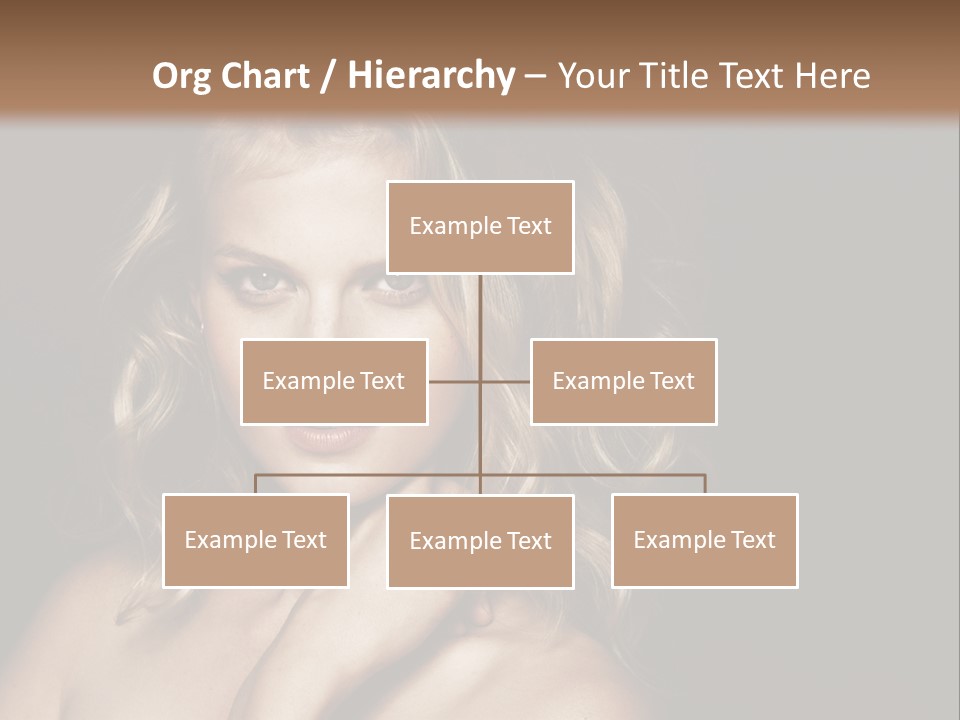 A Woman Posing For A Picture With Her Hand On Her Chest PowerPoint Template