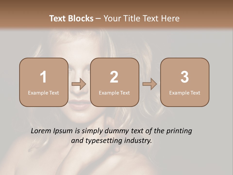 A Woman Posing For A Picture With Her Hand On Her Chest PowerPoint Template