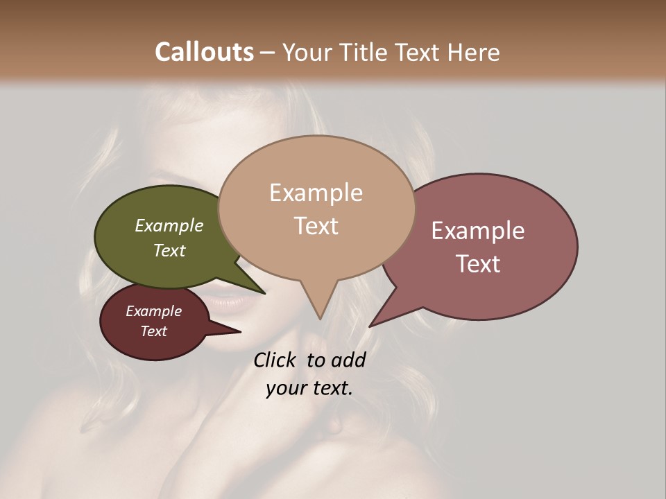 A Woman Posing For A Picture With Her Hand On Her Chest PowerPoint Template