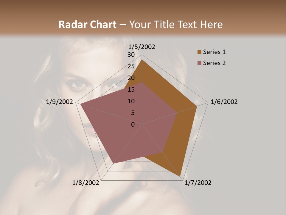 A Woman Posing For A Picture With Her Hand On Her Chest PowerPoint Template