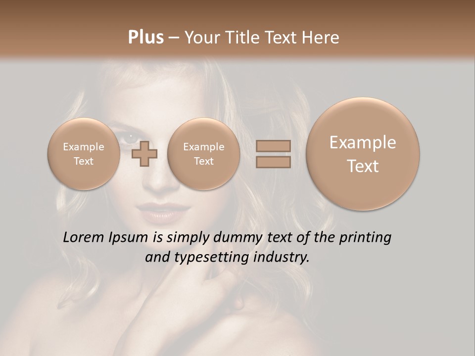 A Woman Posing For A Picture With Her Hand On Her Chest PowerPoint Template