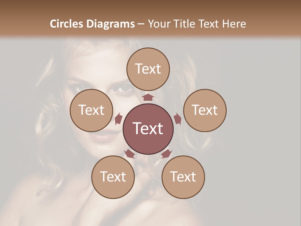 A Woman Posing For A Picture With Her Hand On Her Chest PowerPoint Template