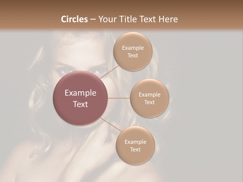 A Woman Posing For A Picture With Her Hand On Her Chest PowerPoint Template