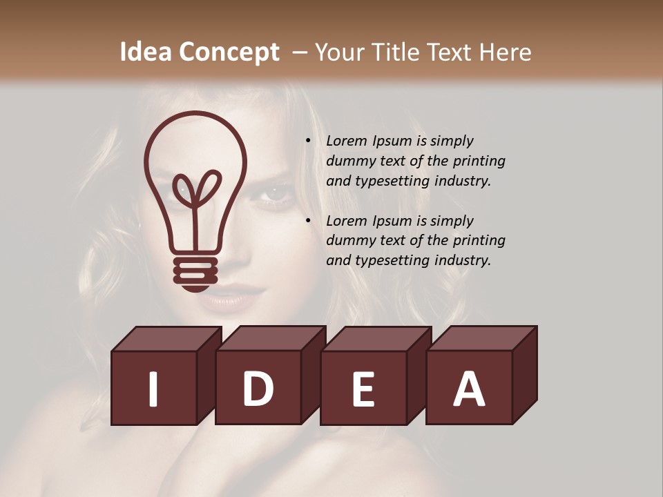 A Woman Posing For A Picture With Her Hand On Her Chest PowerPoint Template