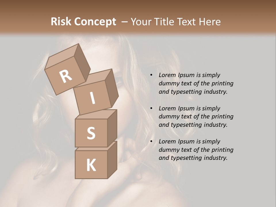 A Woman Posing For A Picture With Her Hand On Her Chest PowerPoint Template