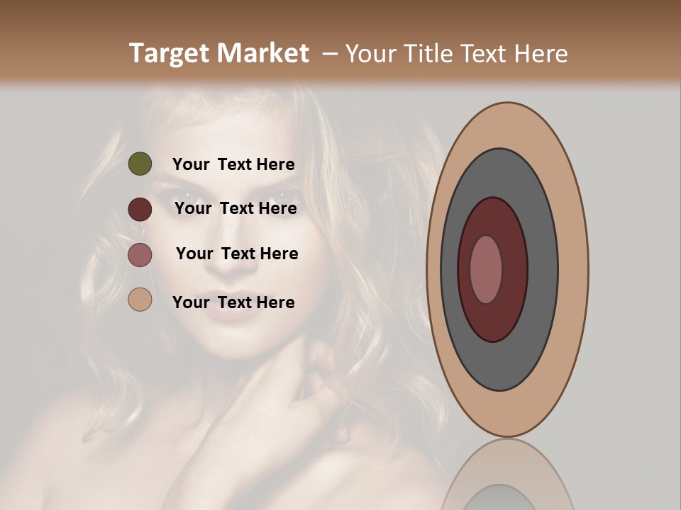 A Woman Posing For A Picture With Her Hand On Her Chest PowerPoint Template