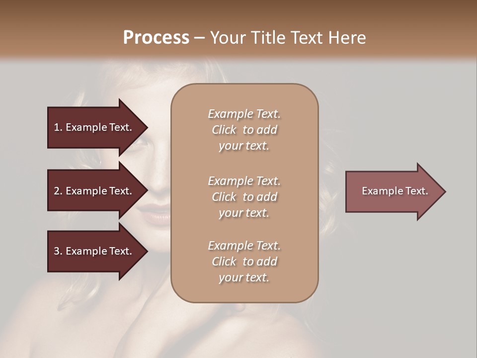A Woman Posing For A Picture With Her Hand On Her Chest PowerPoint Template