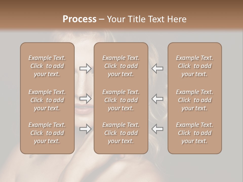 A Woman Posing For A Picture With Her Hand On Her Chest PowerPoint Template