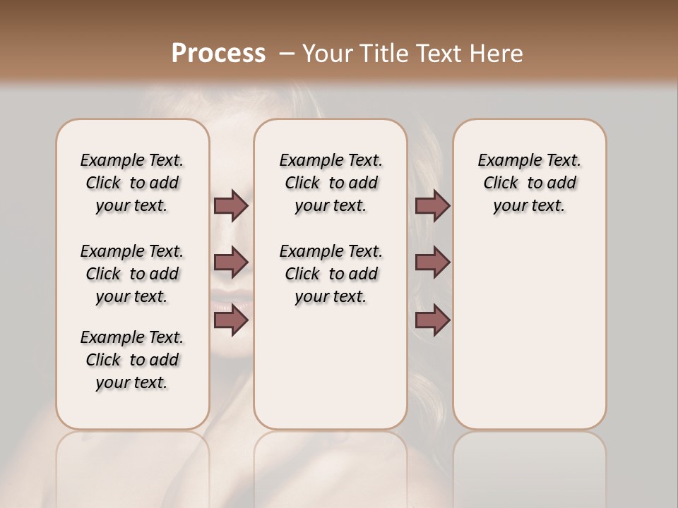 A Woman Posing For A Picture With Her Hand On Her Chest PowerPoint Template