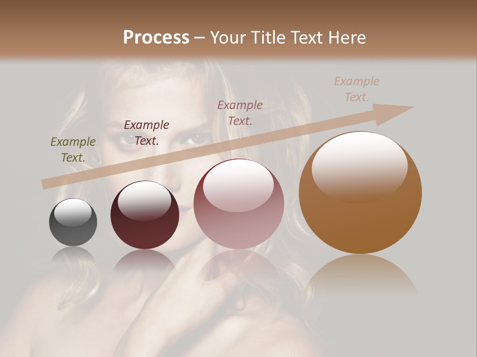 A Woman Posing For A Picture With Her Hand On Her Chest PowerPoint Template