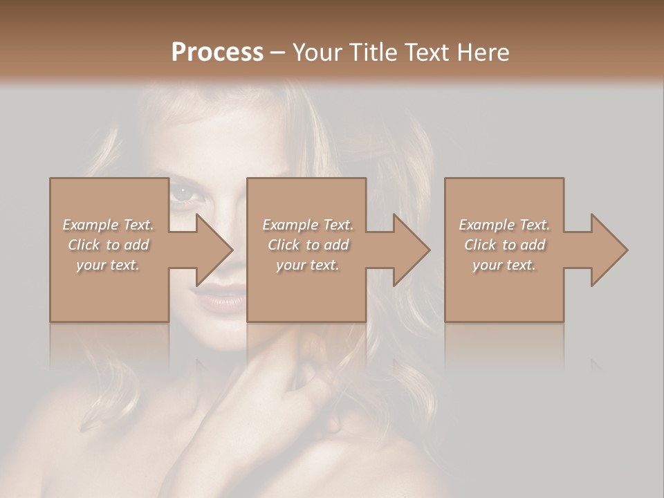A Woman Posing For A Picture With Her Hand On Her Chest PowerPoint Template