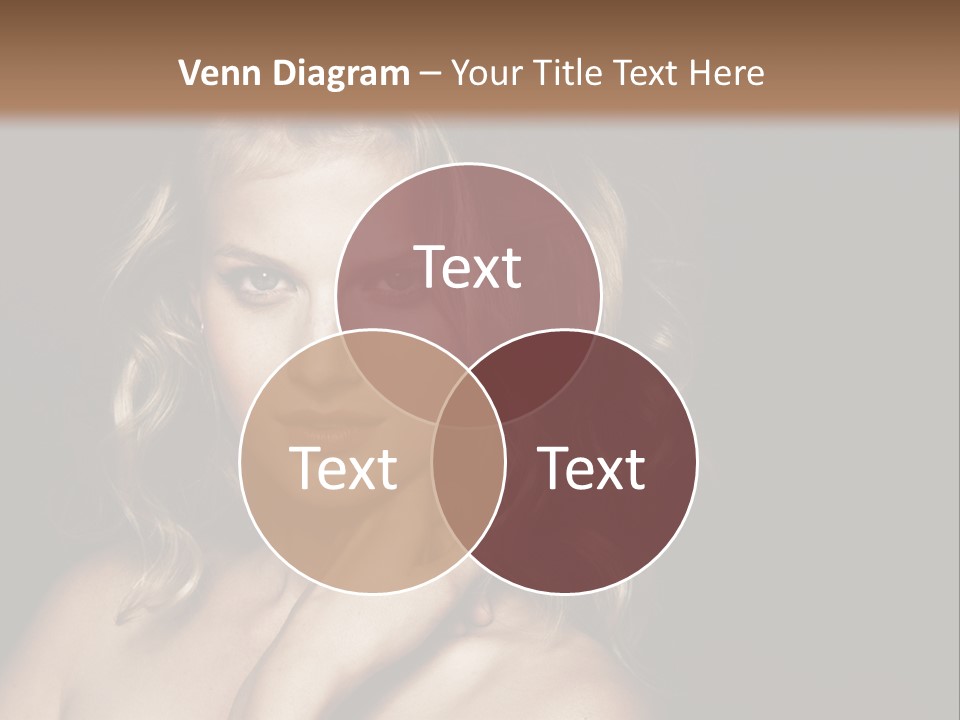 A Woman Posing For A Picture With Her Hand On Her Chest PowerPoint Template