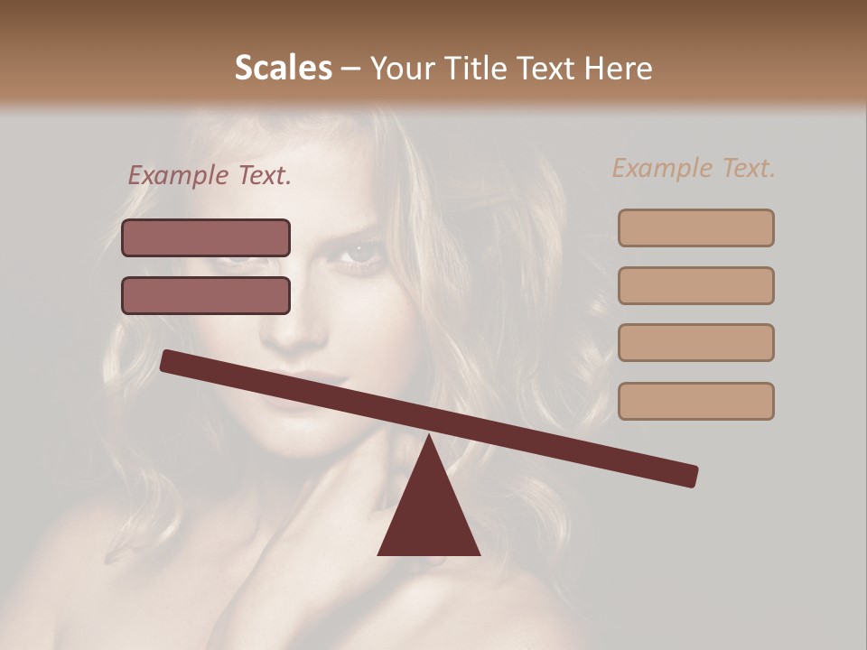 A Woman Posing For A Picture With Her Hand On Her Chest PowerPoint Template