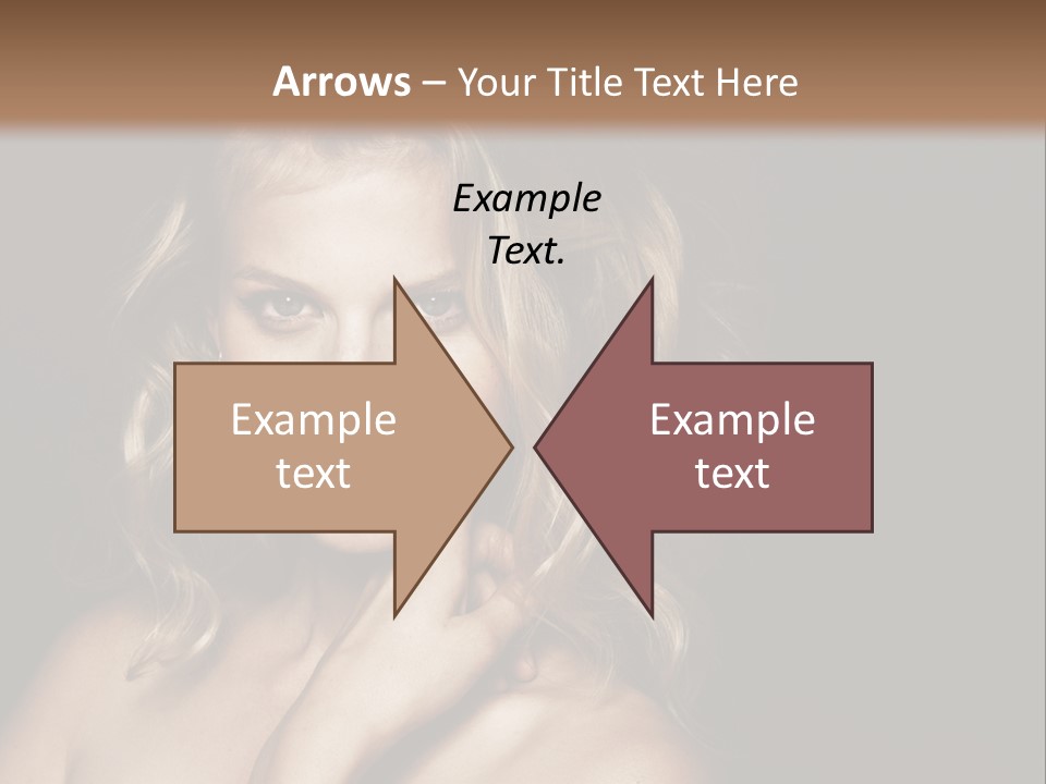 A Woman Posing For A Picture With Her Hand On Her Chest PowerPoint Template