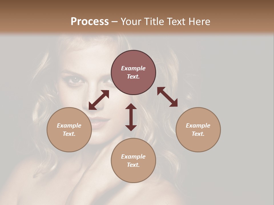 A Woman Posing For A Picture With Her Hand On Her Chest PowerPoint Template