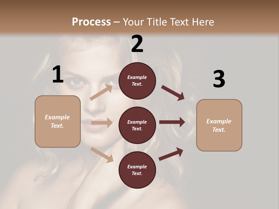 A Woman Posing For A Picture With Her Hand On Her Chest PowerPoint Template