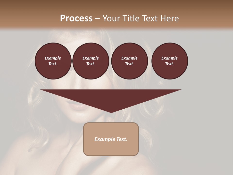 A Woman Posing For A Picture With Her Hand On Her Chest PowerPoint Template