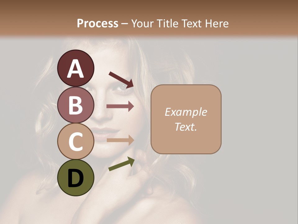 A Woman Posing For A Picture With Her Hand On Her Chest PowerPoint Template