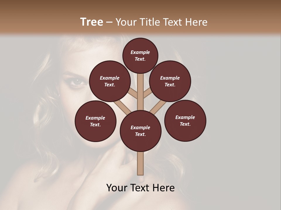 A Woman Posing For A Picture With Her Hand On Her Chest PowerPoint Template