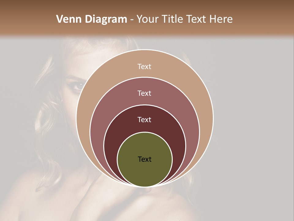 A Woman Posing For A Picture With Her Hand On Her Chest PowerPoint Template