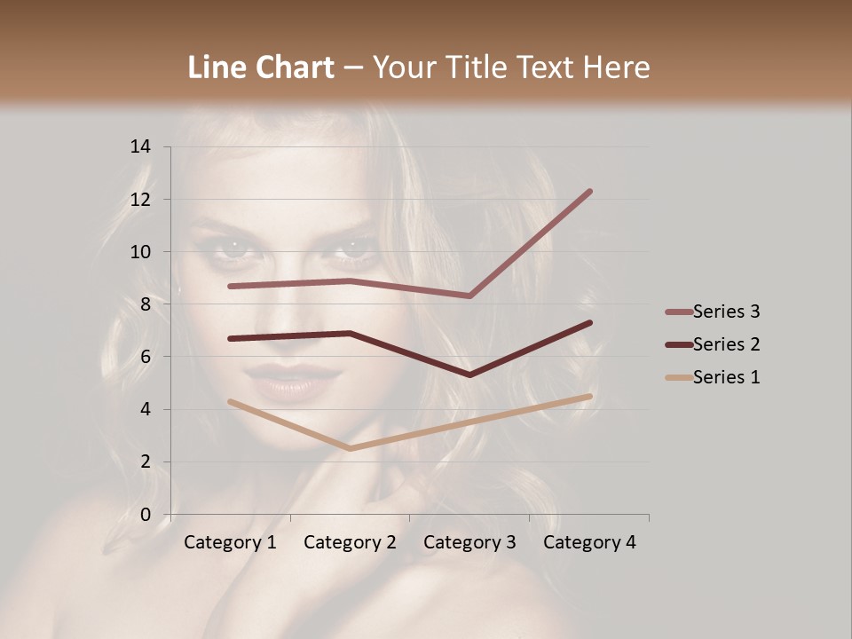A Woman Posing For A Picture With Her Hand On Her Chest PowerPoint Template