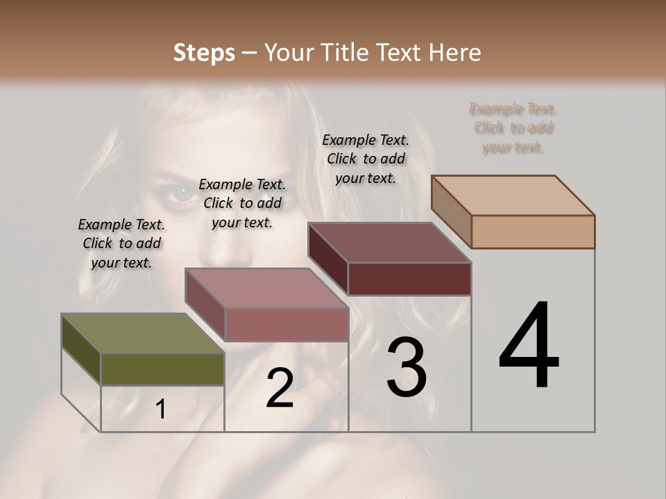 A Woman Posing For A Picture With Her Hand On Her Chest PowerPoint Template