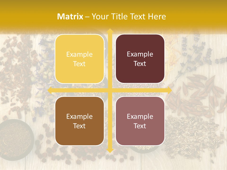 A Table Topped With Bowls Filled With Different Types Of Seeds PowerPoint Template