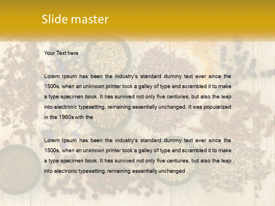 A Table Topped With Bowls Filled With Different Types Of Seeds PowerPoint Template