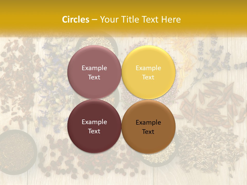 A Table Topped With Bowls Filled With Different Types Of Seeds PowerPoint Template